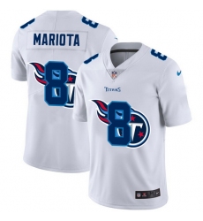 Tennessee Titans 8 Marcus Mariota White Men Nike Team Logo Dual Overlap Limited NFL Jersey