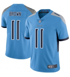 Titans 11 A J  Brown Light Blue Alternate Men Stitched Football Vapor Untouchable Limited Jersey