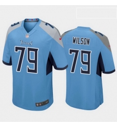 men isaiah wilson tennessee titans light blue game jersey 