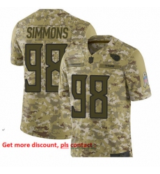 Titans 98 Jeffery Simmons Camo Youth Stitched Football Limited 2018 Salute to Service Jersey