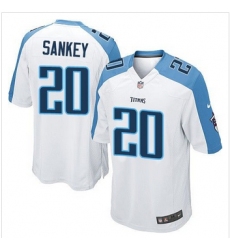 Youth NEW Titans #20 Bishop Sankey White Stitched NFL Elite Jersey