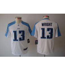 Youth Nike NFL Tennessee Titans #13 Kendall Wright White Limited Jerseys