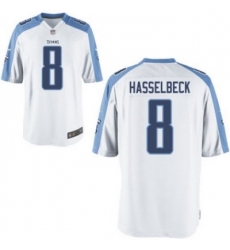 Youth Nike Tennessee Titans 8# Matt Hasselbeck White Jerseys