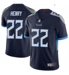Youth Tennessee Titans 22 Derrick Henry Navy Vapor Untouchable Limited Jersey