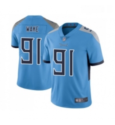 Youth Tennessee Titans 91 Cameron Wake Light Blue Alternate Vapor Untouchable Limited Player Football Jersey