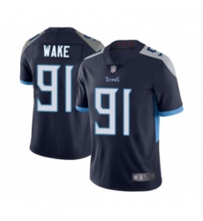 Youth Tennessee Titans 91 Cameron Wake Navy Blue Team Color Vapor Untouchable Limited Player Football Jersey