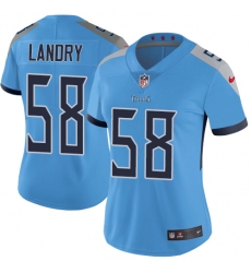 Nike Titans #58 Harold Landry Light Blue Team Color Womens Stitched NFL Vapor Untouchable Limited Jersey