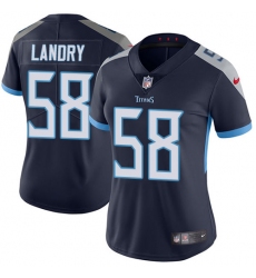 Nike Titans #58 Harold Landry Navy Blue Alternate Womens Stitched NFL Vapor Untouchable Limited Jersey