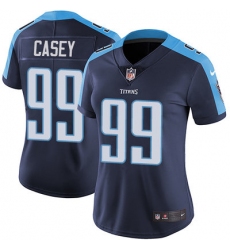 Nike Titans #99 Jurrell Casey Navy Blue Alternate Womens Stitched NFL Vapor Untouchable Limited Jersey
