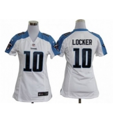 Nike Women NFL Tennessee Titans #10 Jake Locker white Jerseys