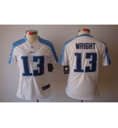 Women NFL Tennessee Titans #13 Kendall Wright White Color[NIKE LIMITED Jersey]