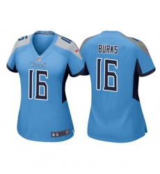 Women Tennessee Titans 16 Treylon Burks Blue Vapor Untouchable Limited Stitched Football Jersey 28Run Small 2
