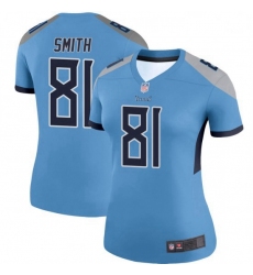 Women Tennessee Titans 81 Jonnu Smith Light Blue Legend Limited Jersey