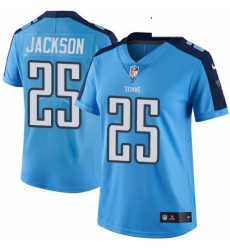 Womens Nike Tennessee Titans 25 Adoree Jackson Limited Light Blue Rush Vapor Untouchable NFL Jersey