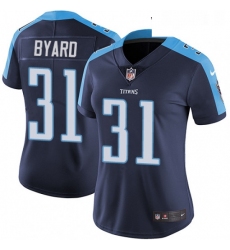Womens Nike Tennessee Titans 31 Kevin Byard Navy Blue Alternate Vapor Untouchable Limited Player NFL Jersey