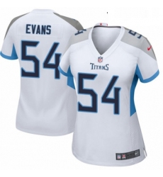 Womens Nike Tennessee Titans 54 Rashaan Evans Game White NFL Jersey