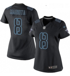 Womens Nike Tennessee Titans 8 Marcus Mariota Limited Black Impact NFL Jersey