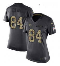 Womens Nike Tennessee Titans 84 Corey Davis Limited Black 2016 Salute to Service NFL Jersey