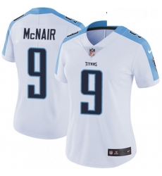 Womens Nike Tennessee Titans 9 Steve McNair White Vapor Untouchable Limited Player NFL Jersey
