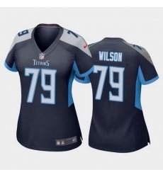 women isaiah wilson tennessee titans navy game jersey 
