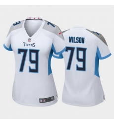 women isaiah wilson tennessee titans white game jersey 