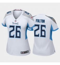 women kristian fulton tennessee titans white game jersey 