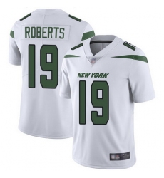 Jets #19 Andre Roberts White Men Stitched Football Vapor Untouchable Limited Jersey