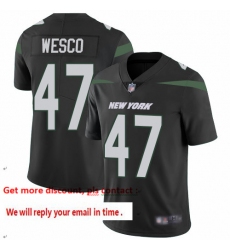 Jets 47 Trevon Wesco Black Alternate Men Stitched Football Vapor Untouchable Limited Jersey