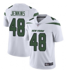 Jets #48 Jordan Jenkins White Men Stitched Football Vapor Untouchable Limited Jersey