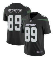 Jets #89 Chris Herndon Black Alternate Men Stitched Football Vapor Untouchable Limited Jersey