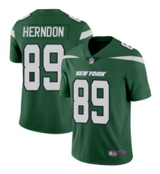 Jets #89 Chris Herndon Green Team Color Men Stitched Football Vapor Untouchable Limited Jersey