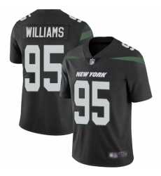 Jets 95 Quinnen Williams Black Alternate Men Stitched Football Vapor Untouchable Limited Jersey