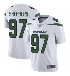 Jets #97 Nathan Shepherd White Men Stitched Football Vapor Untouchable Limited Jersey