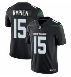 Men New York Jets 15 Brett Rypien Black Vapor Untouchable Limited Stitched Jersey