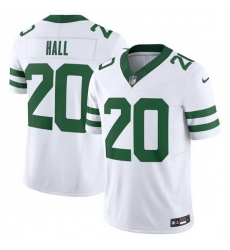 Men New York Jets 20 Breece Hall White 2024 F U S E  Vapor Limited Stitched Jersey