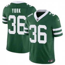 Men New York Jets  36 Cade York Green 2026 F U S E  Vapor Untouchable Limited Stitched Jersey