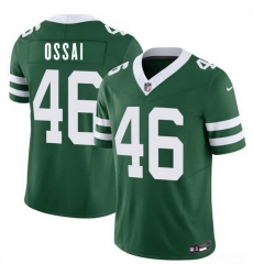 Men New York Jets  46 Joseph Ossai Green 2026 F U S E  Vapor Untouchable Limited Stitched Jersey