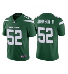 Men New York Jets 52 Jermaine Johnson II 2022 Green Vapor Untouchable Limited Stitched jersey