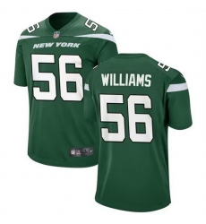 Men New York Jets 56 Quincy Williams Green Stitched Game Jersey