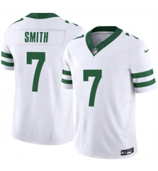 Men New York Jets  7 Geno Smith White 2025 F U S E  Vapor Untouchable Limited Stitched Jersey