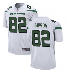 Men New York Jets 82 Xavier Gipson White Stitched Jersey