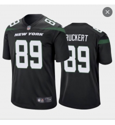 Men New York Jets #89 Ruckert Black Vapor Untouchable Limited Stitched NFL Jersey