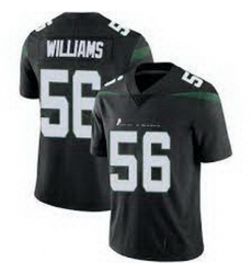 Men New York Jets Quincy Williams #56 Black Vapor Limited Stitched Football Jersey