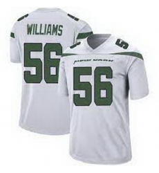 Men New York Jets Quincy Williams #56 White Vapor Limited Stitched Football Jersey