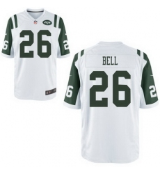 Men Nike Jets 26 Le'Veon Bell White Game Stitched NFL Jersey