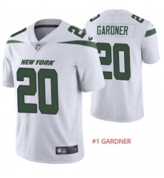 Men Nike New York Jets #1 Ahmad Gardner White Vapor Limited Jersey