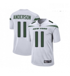 Mens New York Jets 11 Robby Anderson Game White Football Jersey