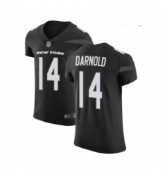 Mens New York Jets 14 Sam Darnold Black Alternate Vapor Untouchable Elite Player Football Jersey