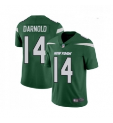 Mens New York Jets 14 Sam Darnold Green Team Color Vapor Untouchable Limited Player Football Jersey