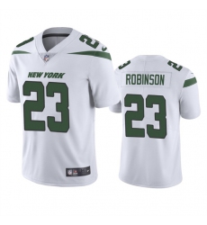 Men's New York Jets #23 James Robinson White Vapor Untouchable Limited Stitched Jersey